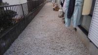 茂原市で防犯砂利工事